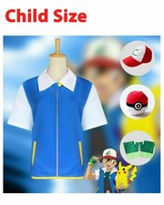 Boys Girls Pokemon Ash Ketchum