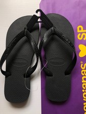 BNWT VARIOUS COLOURS HAVAIANAS TOP FLIP FLOPS. BLACK, WHITE, METALLIC