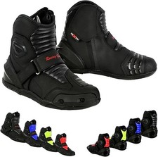 Men Motorcycle Leather Boots