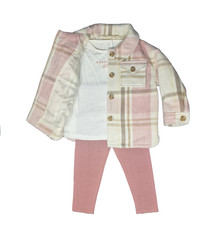 Baby Girls Outfit Set F&F Leggings, Top Jacket NEW 0-2yrs Pink