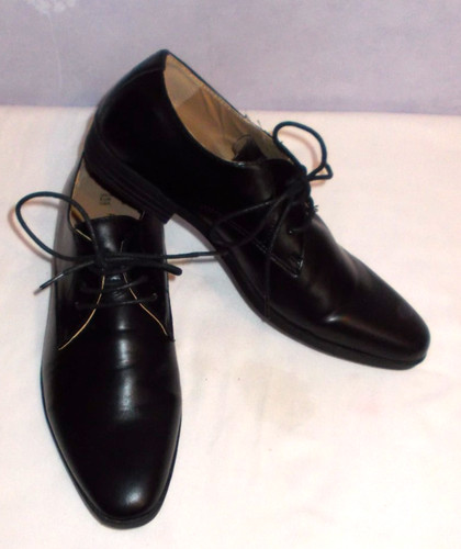 Men black lace shoes - lace,