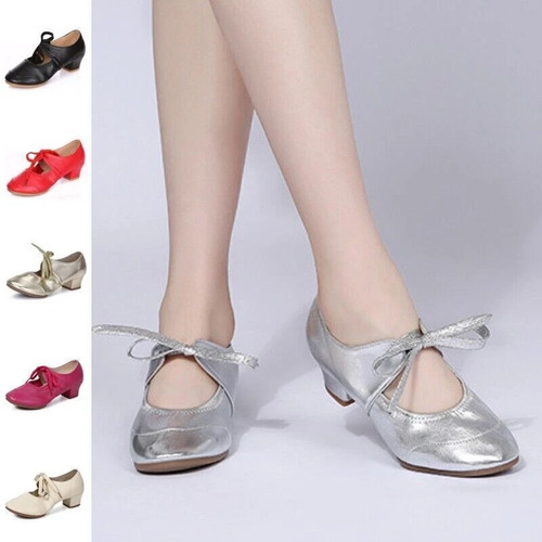 Latin chunky heel ladies dance - latin,