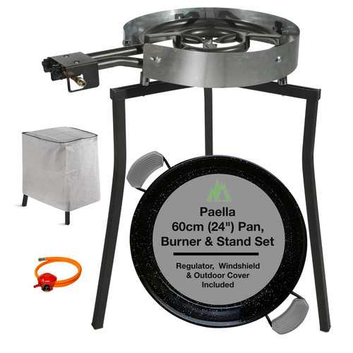 Paella pan set servings - paella,