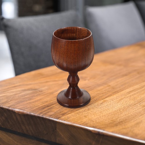 Handmade wood wine goblet - wood,