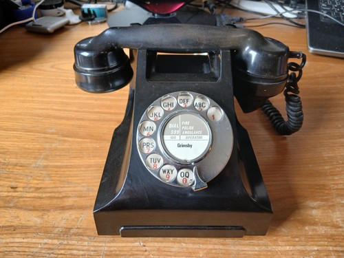 Vintage bakelite gpo telephone - vintage,