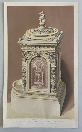 Antique chromolithograph - chromolithograph, –