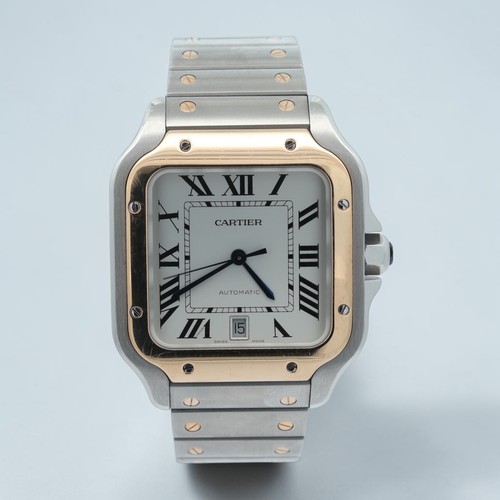 Cartier steel and gold - steel, santos
