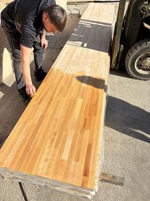 Solid Beech Worktops, 19mm - 43mm Thickness. 5m, 3m, 1.8m, 0.9m Available
