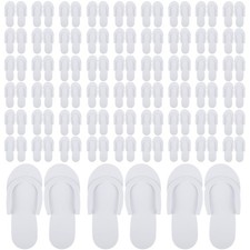 Mepase 90 Pairs Pedi Slippers Disposable Flip Flops Bulk Foam Spa Pedicure Sl...