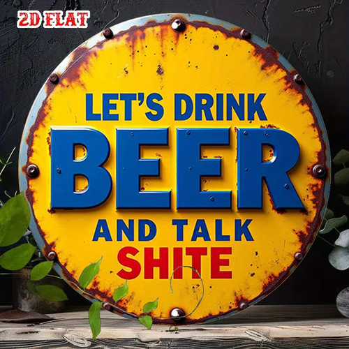 Funny humorous metal wall - humorous,