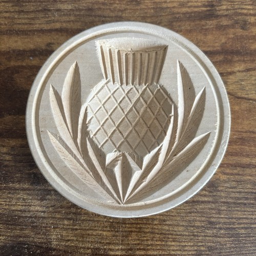 Vintage wooden thistle - vintage,