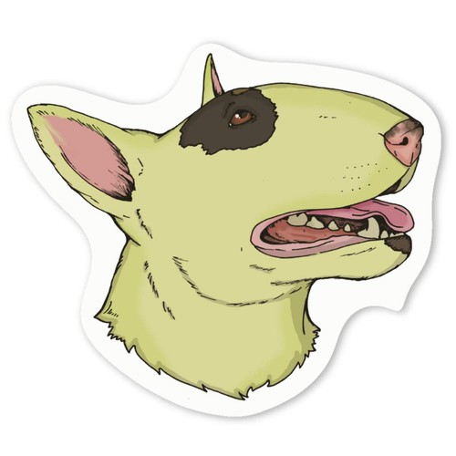 English bull terrier white - bull,