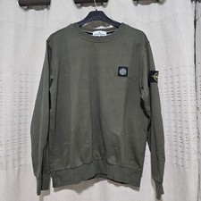 Men’s Khaki Dark Green Stone Island Jumper Sweatshirt VGC Large L