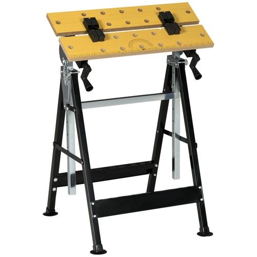 Homcom adjustable work bench - adjustable,