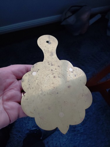Antique brass trivet - brass, trivet.