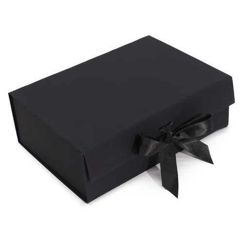Large black gift box - black,