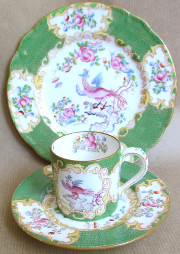 Mintons green cockatrice - mintons,