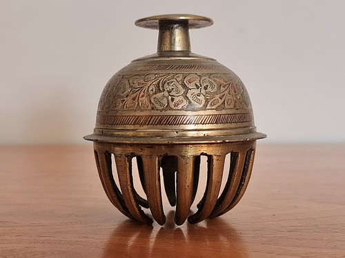 Vintage brass claw bell - vintage,