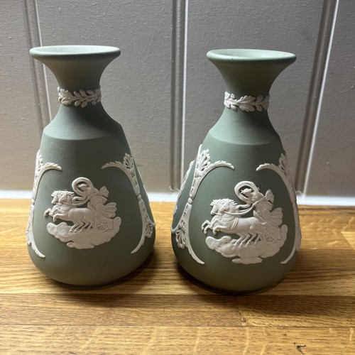 Pair wedgwood sage - pair, green