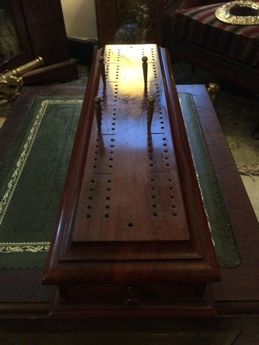 Antique handmade cribbage - antique,