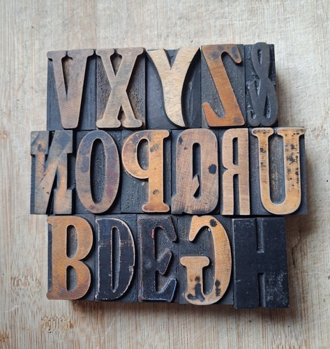 Vintage wooden letterpress - vintage,