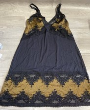 Charnos Black & Gold Lace Trim