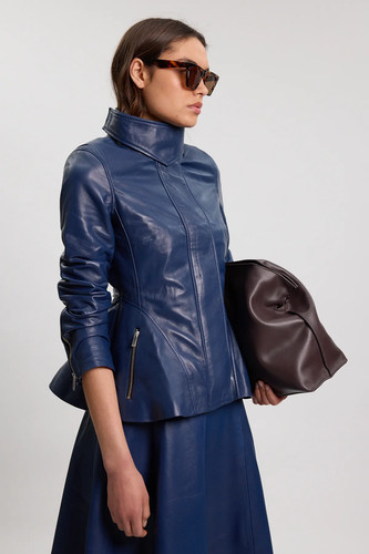 Karen millen leather jacket - leather,