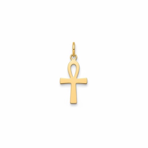 9ct yellow gold small ankh - yellow,
