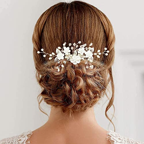 Flower bridal hair vine - flower,