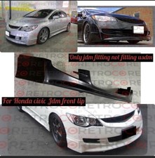 JDM HONDA Civic Fd6 Front Bumper Lip For Mugen STYLE PLASTIC 2006 2009 Unpainted