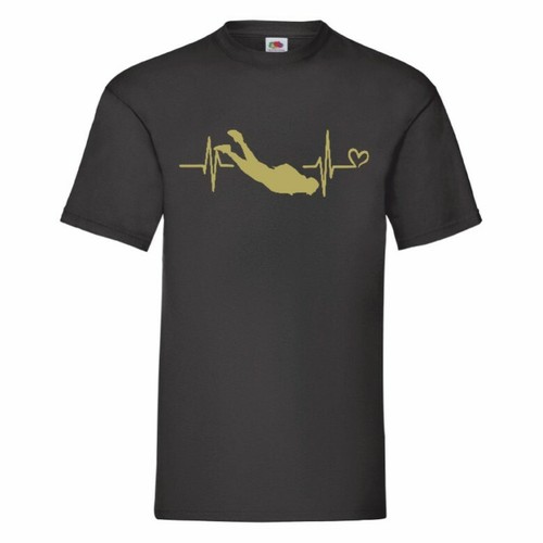 Skydiving heartbeat shirt - skydiving,