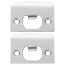 2pcs Door Reinforcement Plate Door Kick Plate 1-5/8 Door Strike Plate Filler