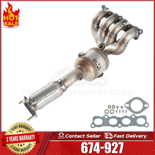 Front catalytic converter - front, w/