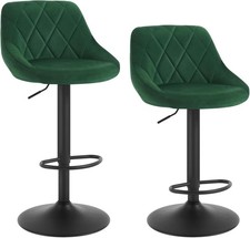 1/2/4PCs Velvet Bar Stools