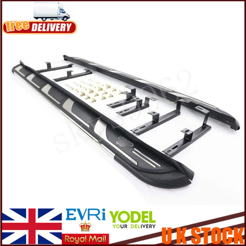 Aluminium side steps nerf bars - side,