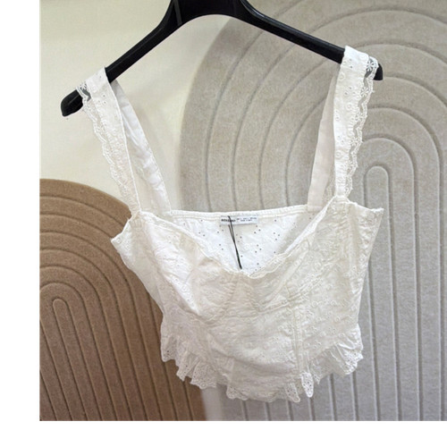Bershka white lace - white,