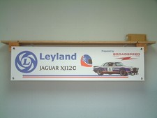 Leyland Broadspeed Jaguar Banner XJ12C Classic Race Car Workshop Garage Display