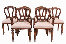 Victorian Dining Chairs Mahogany Balloon Back