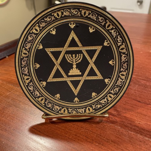 Damascene gold star - gold, david