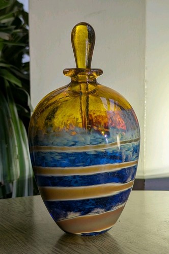 Melting pot glassworks signed
