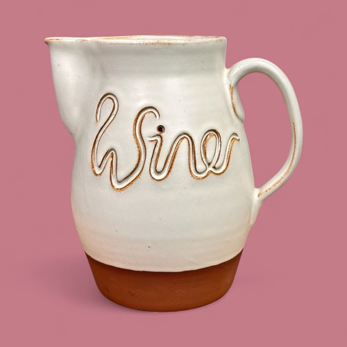Irish studio pottery wine jug - irish,