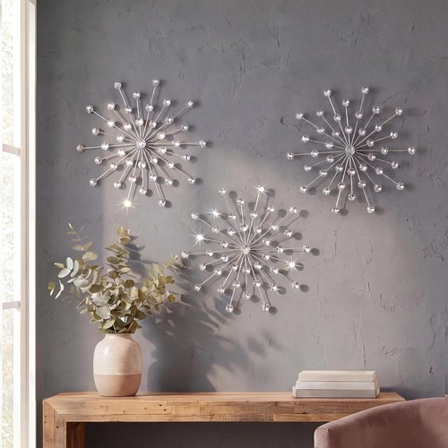 Pack silver metal sunburst - silver,