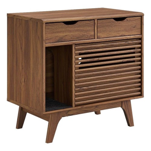 Render cat cabinet walnut - cabinet,