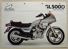 HONDA GL500D SILVER WING DL