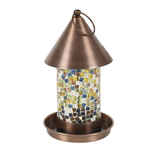 Metal glass mosaic round - 11",