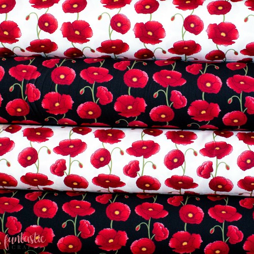 Large poppy floral - floral, print