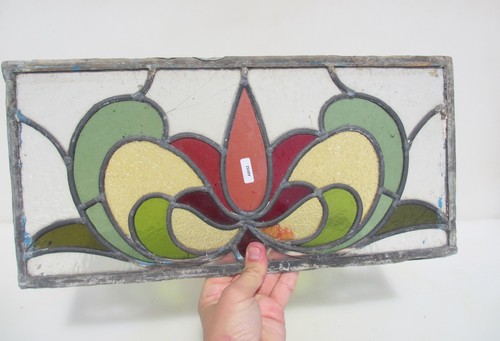 Antique stained glass window - stained,