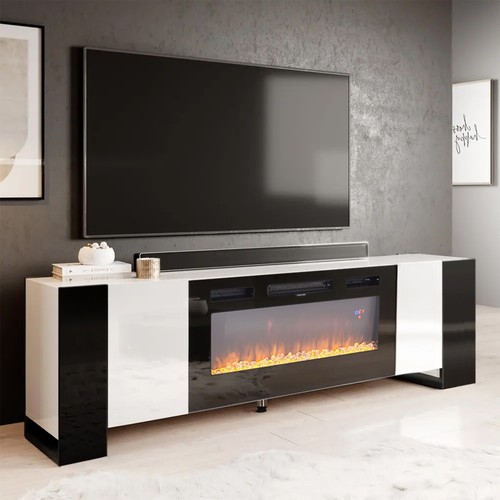 Electric fireplace with - electric, tv