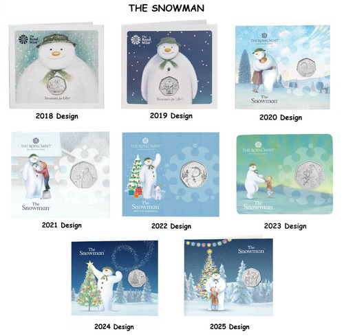 2018 2025 the snowman 50p - -,