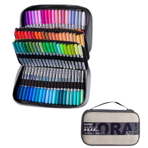 Acrylic paint pens - paint, brush